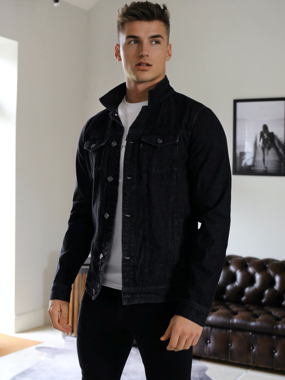 Black Blakely Soho Denim Jacket | YQT510496