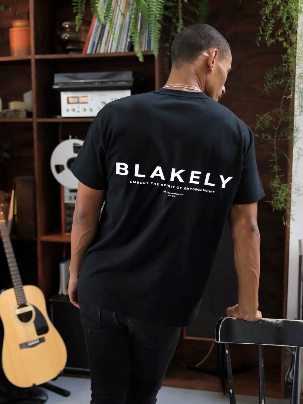 Black Blakely Statement Relaxed T-Shirt | QEH328650