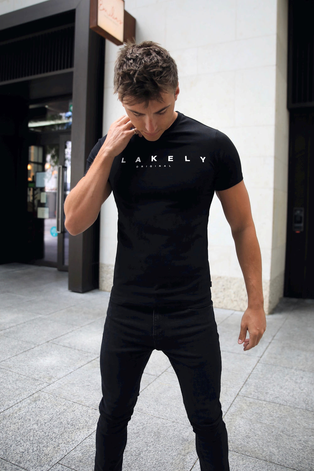 Black Blakely Torcross T-Shirt | HYK426703