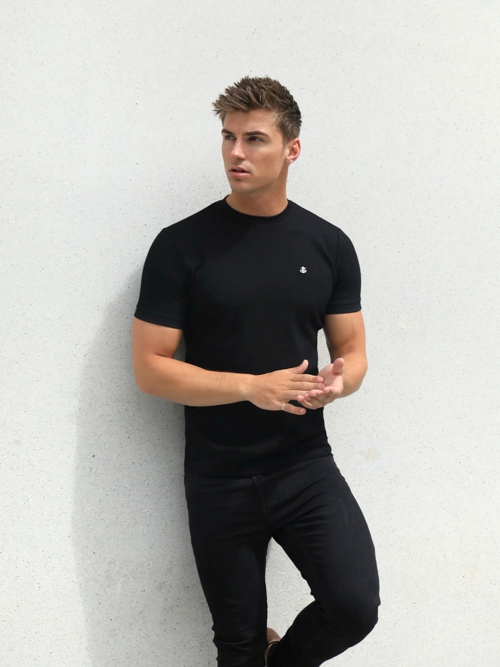 Black Blakely Toulon Textured T-Shirt | GBP952043