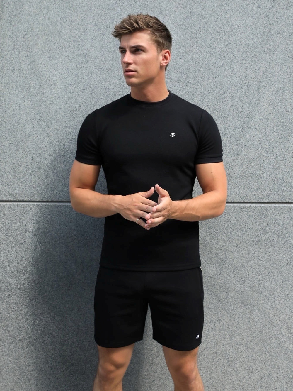 Black Blakely Toulon Textured T-Shirt | GBP952043