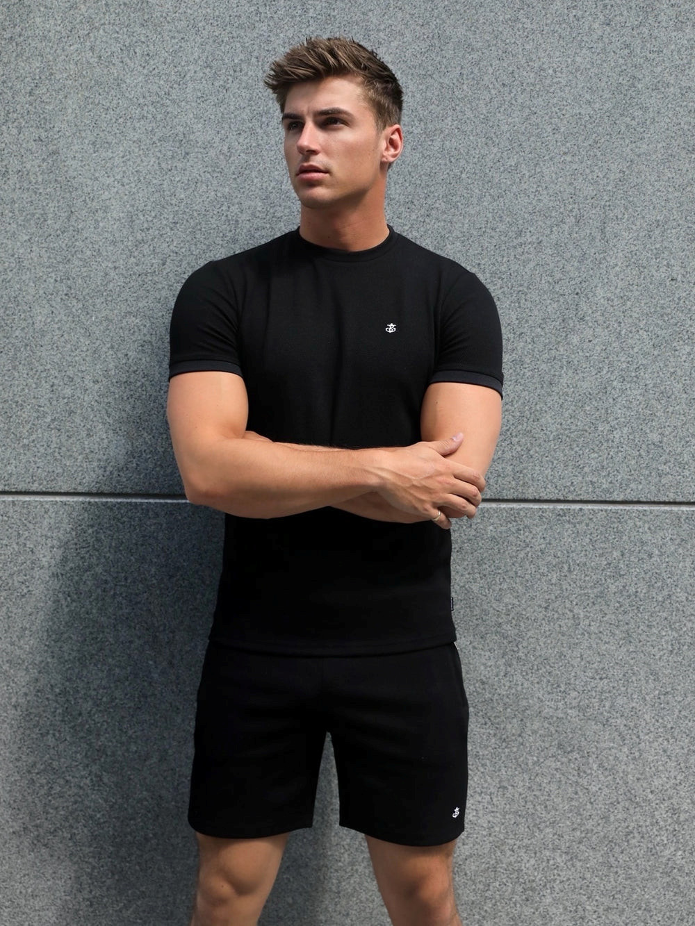 Black Blakely Toulon Textured T-Shirt | GBP952043