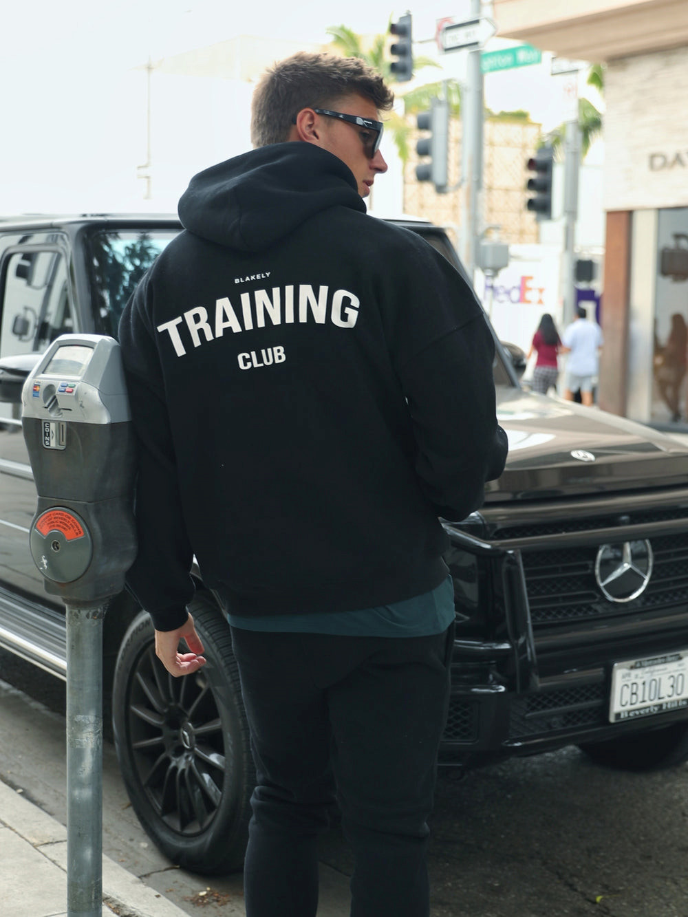 Black Blakely Training Club Hoodie | EMU189034