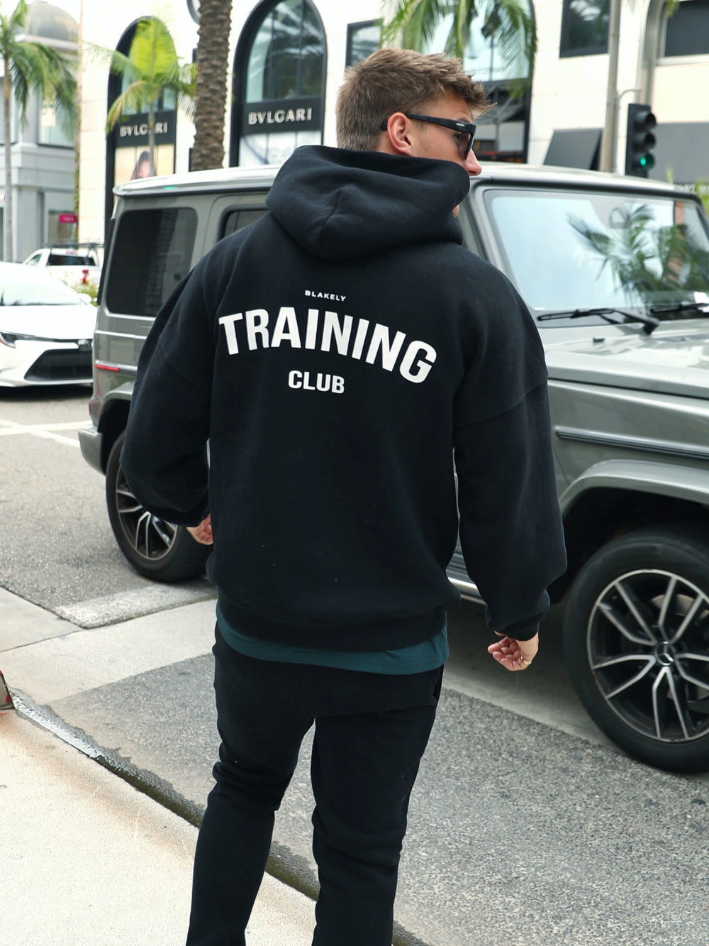 Black Blakely Training Club Hoodie | EMU189034