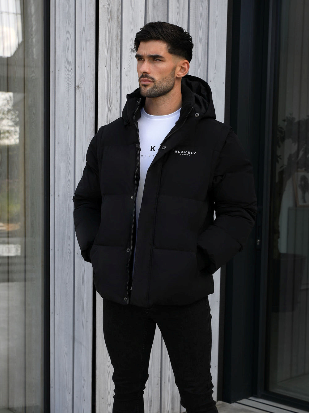 Black Blakely Ultimate Multiway Puffer Coat | GSY013546