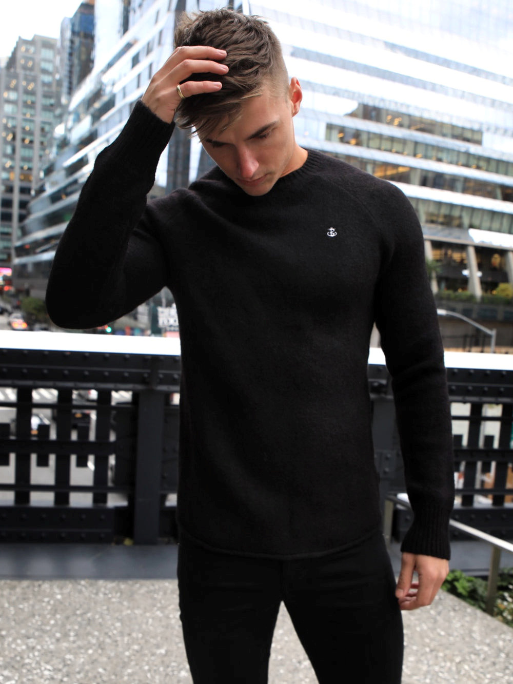 Black Blakely Yardley Knit Jumper | WCU927064