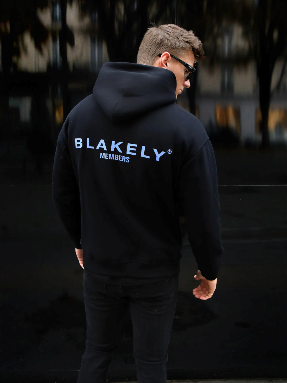 Black & Blue Blakely Members Relaxed Hoodie | QER671908