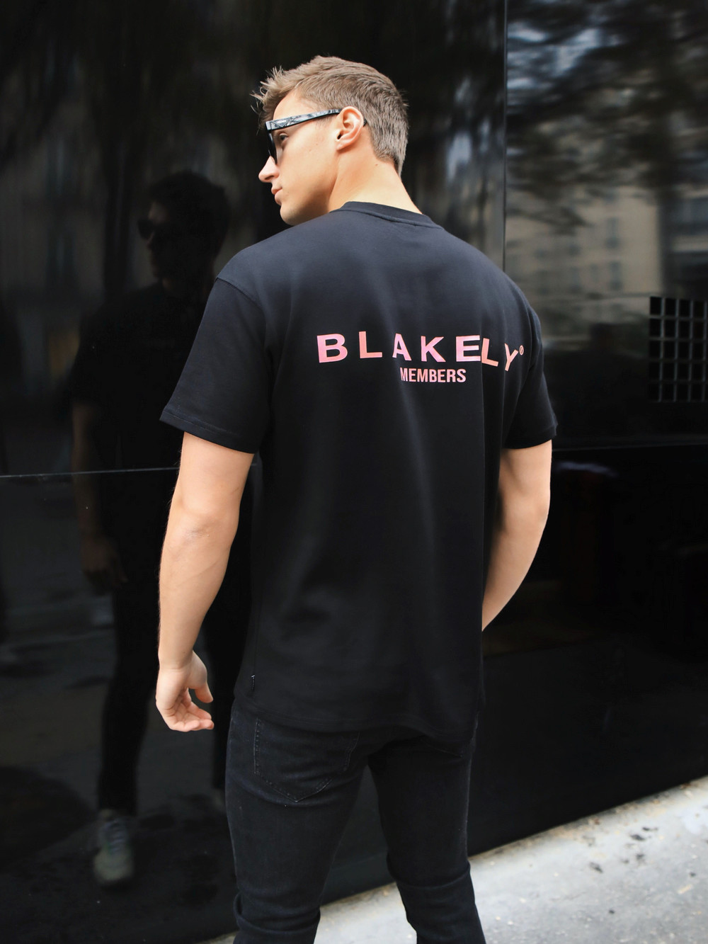 Black & Pink Blakely Members Relaxed T-Shirt | FZP015937