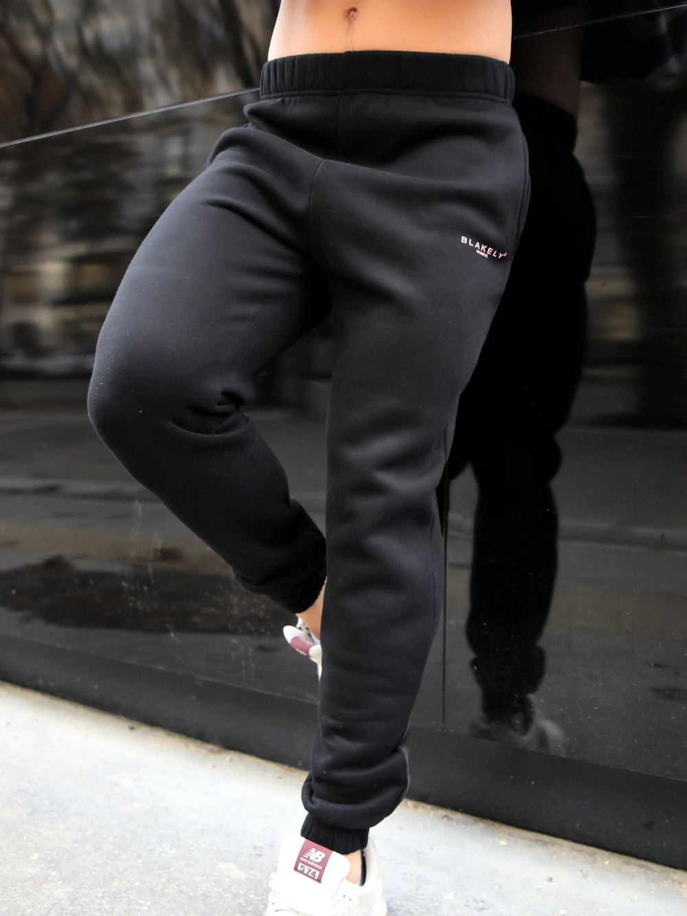 Black & Pink Blakely Members Sweatpants | TIJ219478