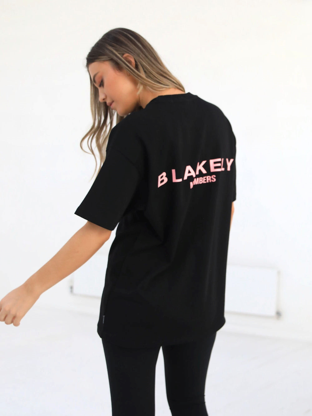 Black & Pink Blakely Womens Members Relaxed T-Shirt | XGP037859