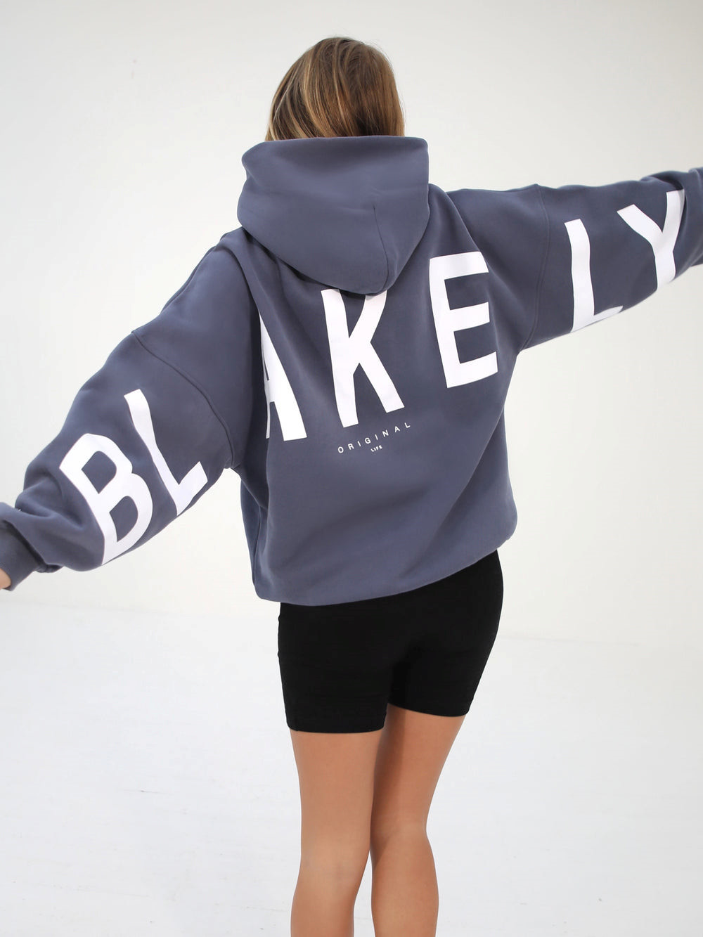 Blue Blakely Isabel Oversized Hoodie | CKL287134