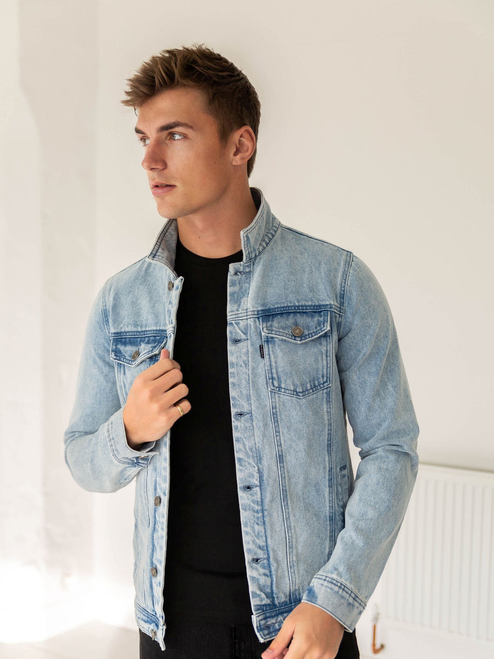 Blue Blakely Mens Brooklyn Denim Jacket | SAT049178