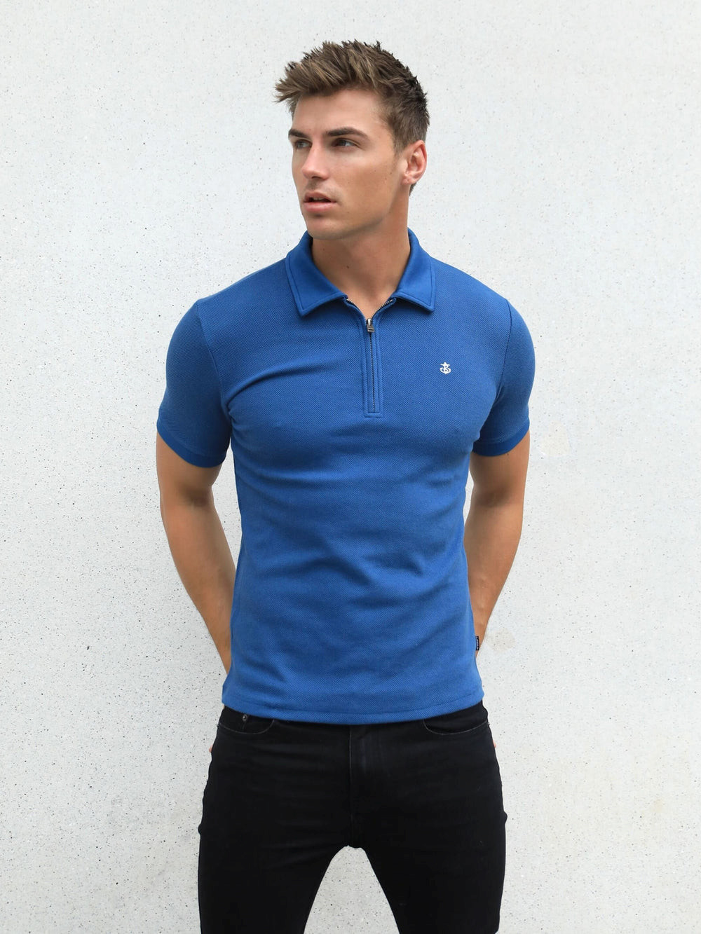 Blue Blakely Toulon Textured Polo | FHL861702