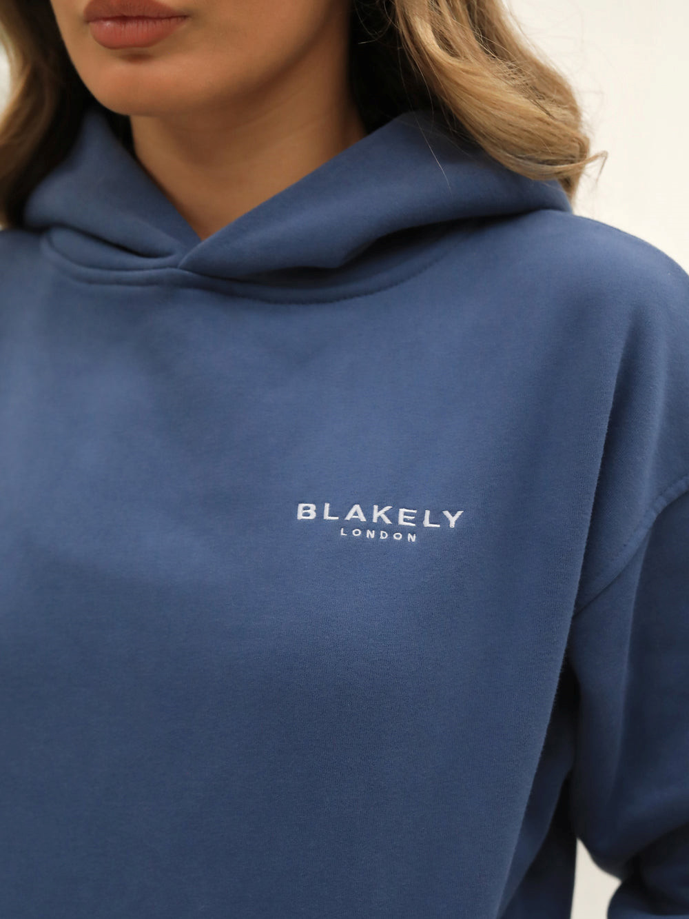 Blue Blakely Universal Women's Relaxed Hoodie | KOL915234