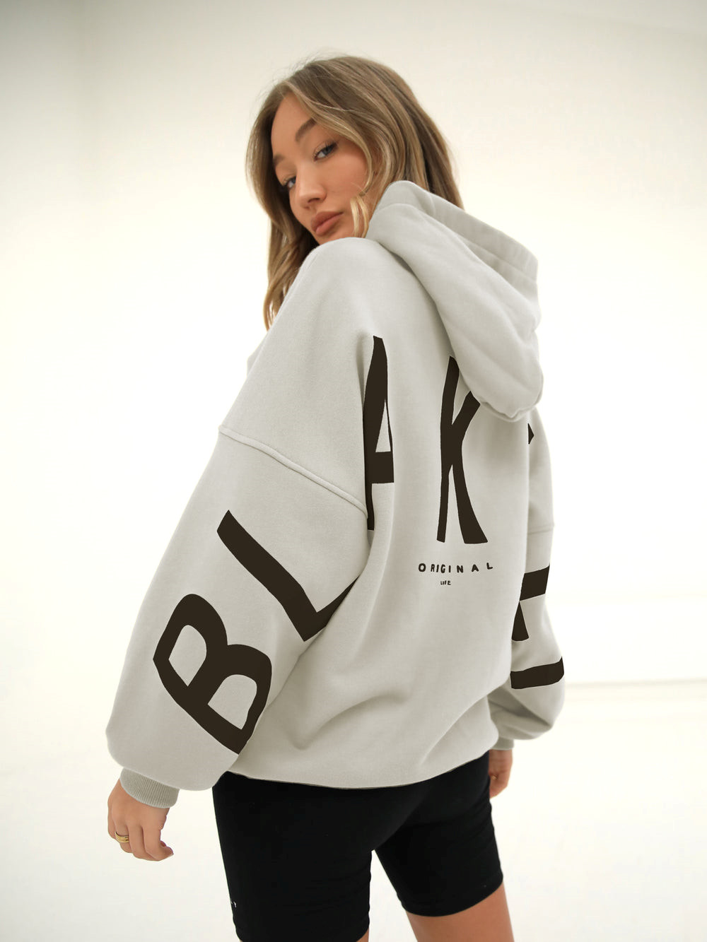 Bone Blakely Isabel Oversized Hoodie | FSD592136