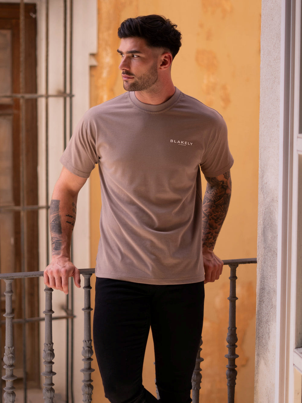 Brown Blakely Blakely London Relaxed Fit T-Shirt | VBM753619