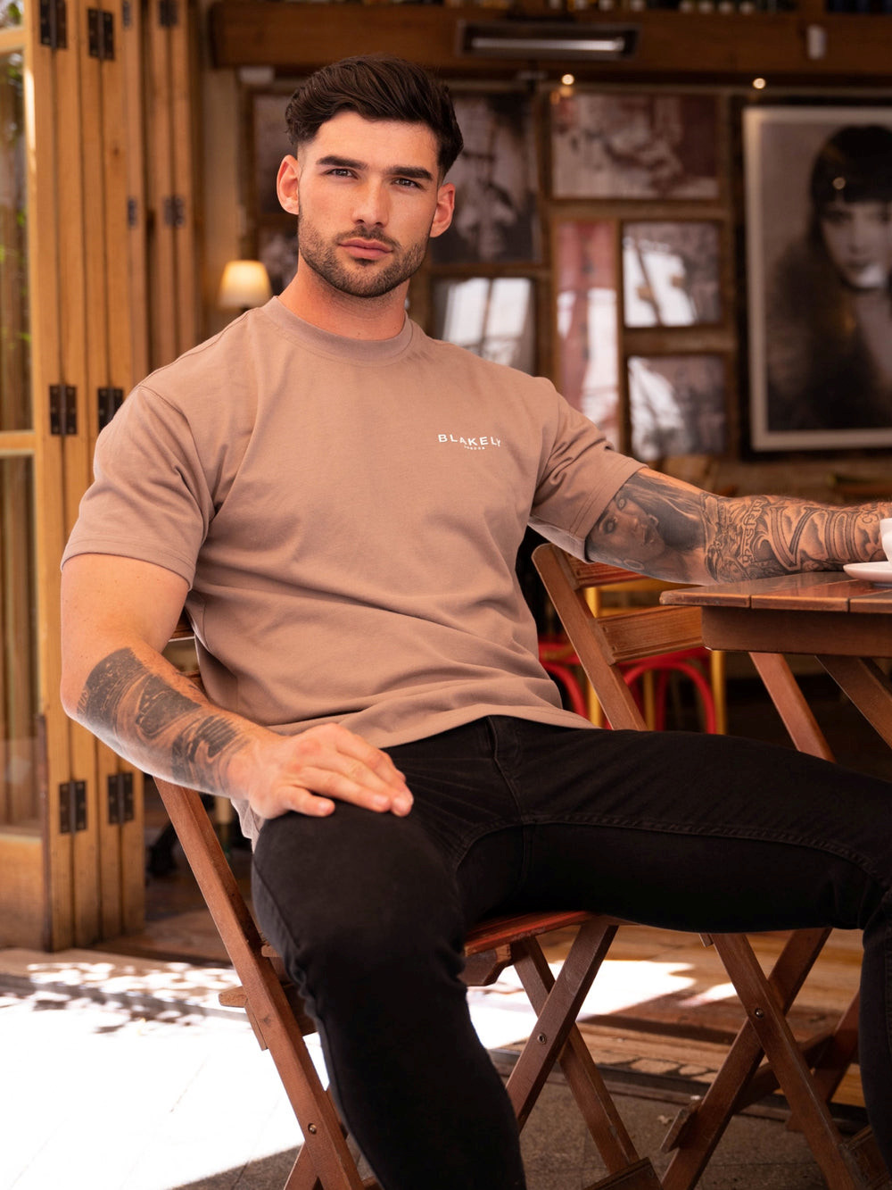 Brown Blakely Blakely London Relaxed Fit T-Shirt | VBM753619