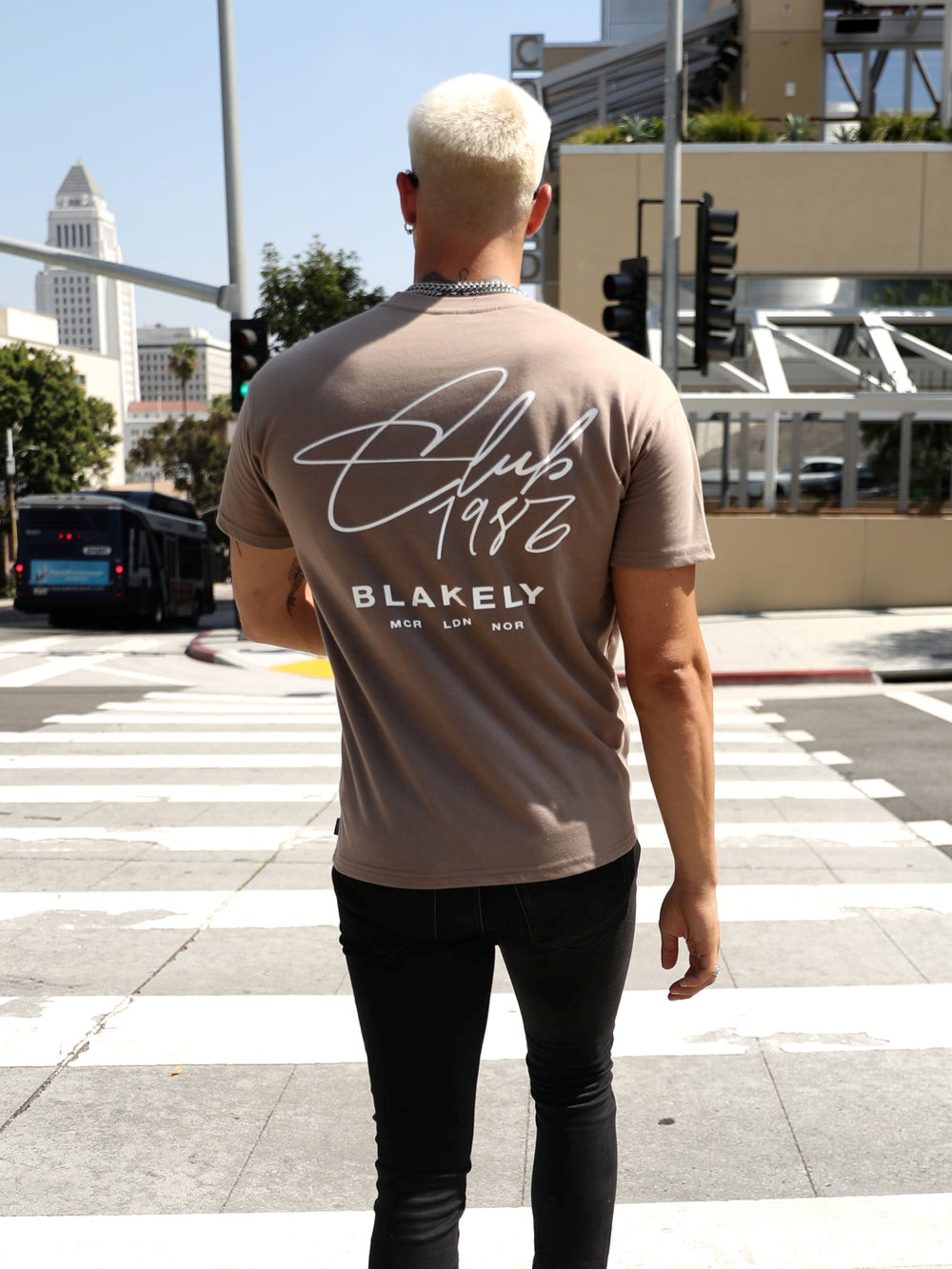 Brown Blakely Club Relaxed T-Shirt | TEP219376