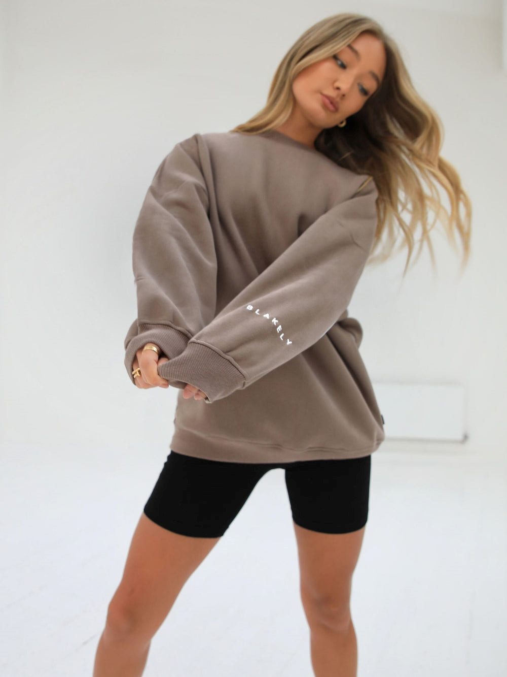 Brown Blakely Isabel Oversized Jumper | UKE603798