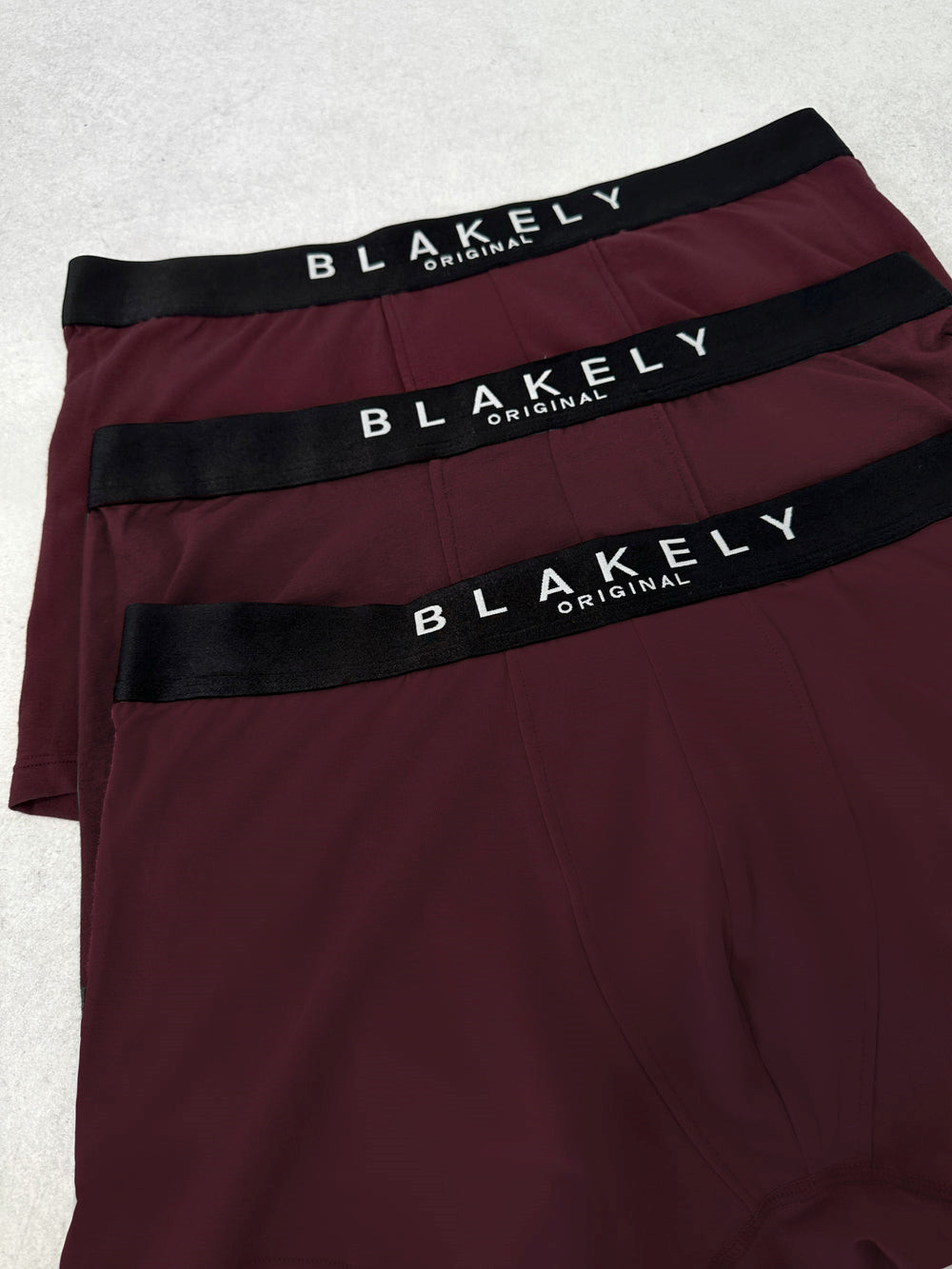 Burgundy 3 Pack Blakely BLK Boxers | RNO831529