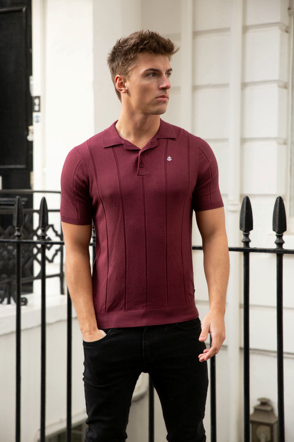 Burgundy Blakely Finsbury Polo Shirt | NOC215307