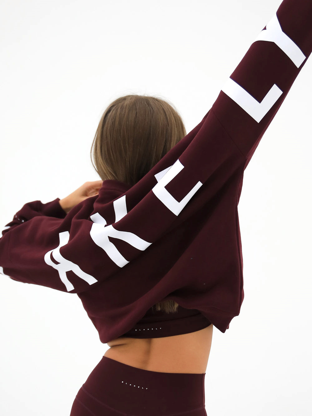 Burgundy Blakely Isabel Oversized Jumper | NAG216980