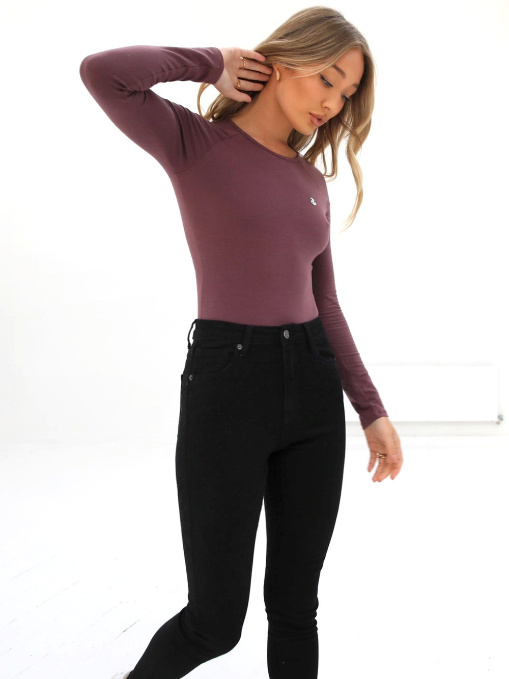 Burgundy Blakely Life & Style Bodysuit | LPW278093