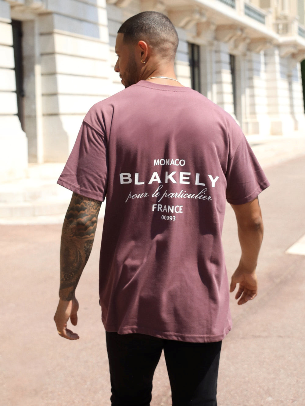 Burgundy Blakely Monaco Relaxed T-Shirt | SLM815396