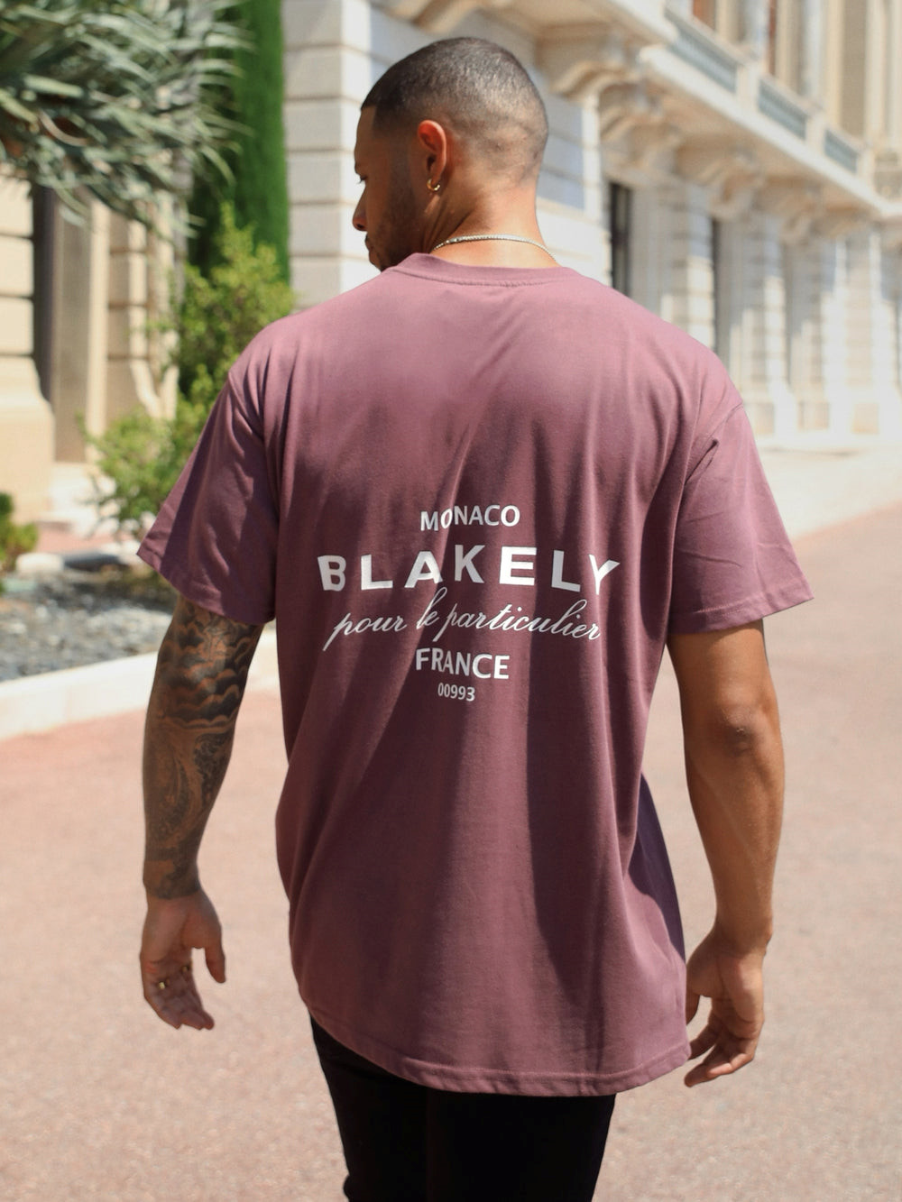 Burgundy Blakely Monaco Relaxed T-Shirt | SLM815396