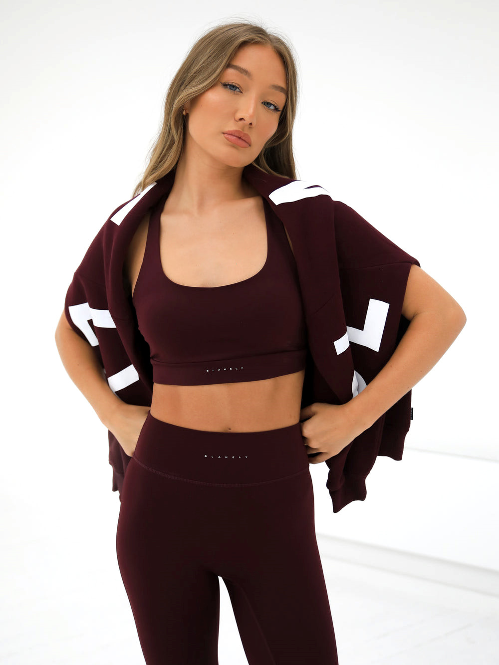 Burgundy Blakely Ultimate Active Leggings | SLU084592