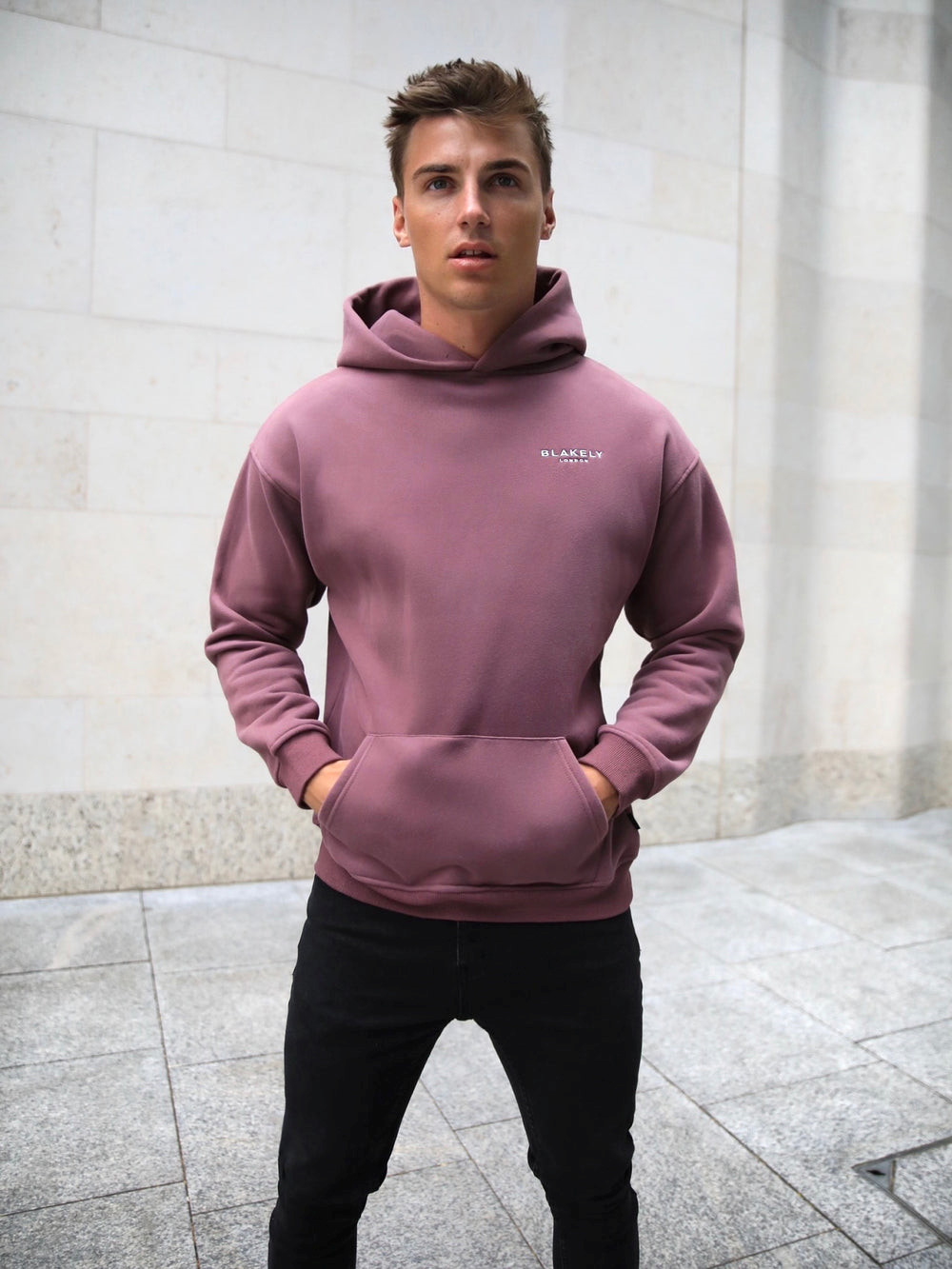 Burgundy Blakely Universal Relaxed Hoodie | RQV249701