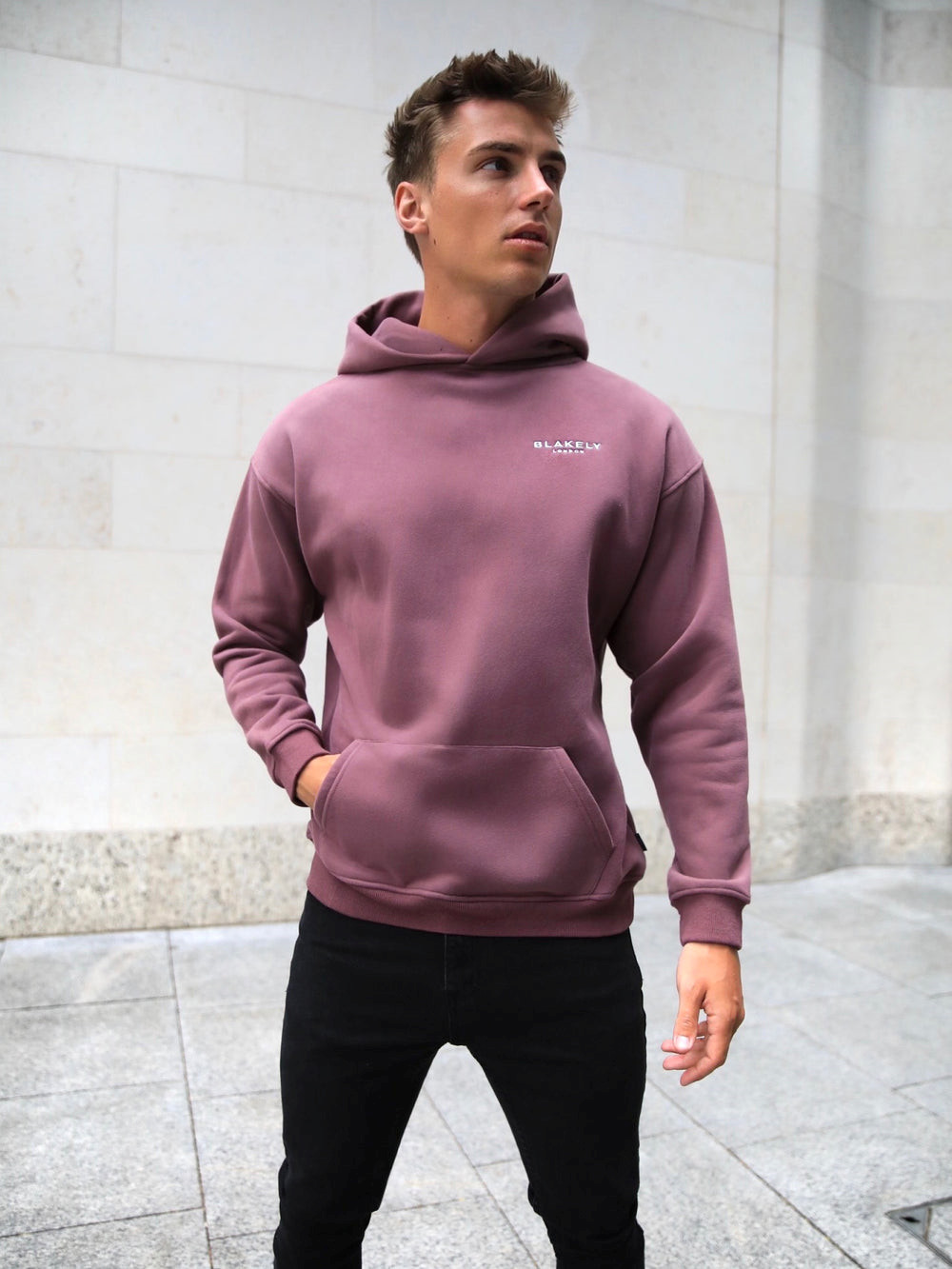 Burgundy Blakely Universal Relaxed Hoodie | RQV249701