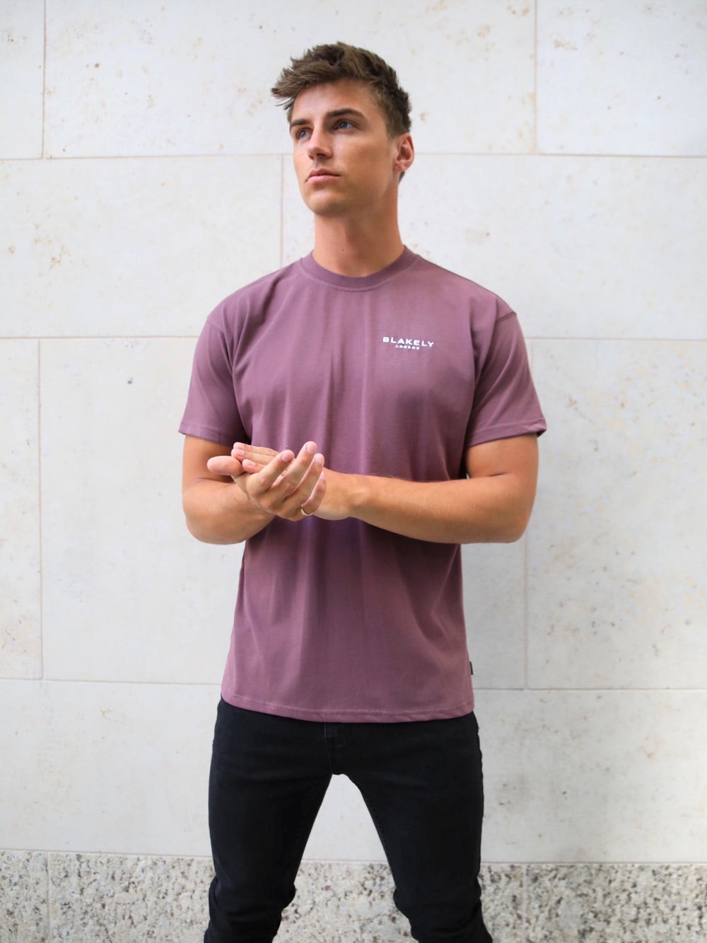 Burgundy Blakely Universal Relaxed T-Shirt | JNZ832945