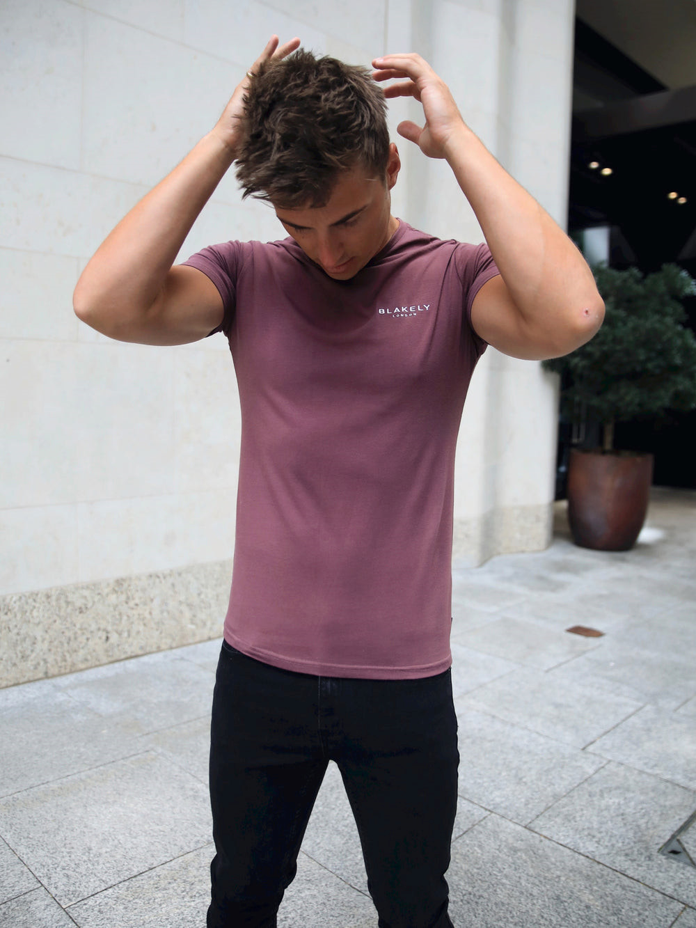 Burgundy Blakely Universal T-Shirt | IAY853914