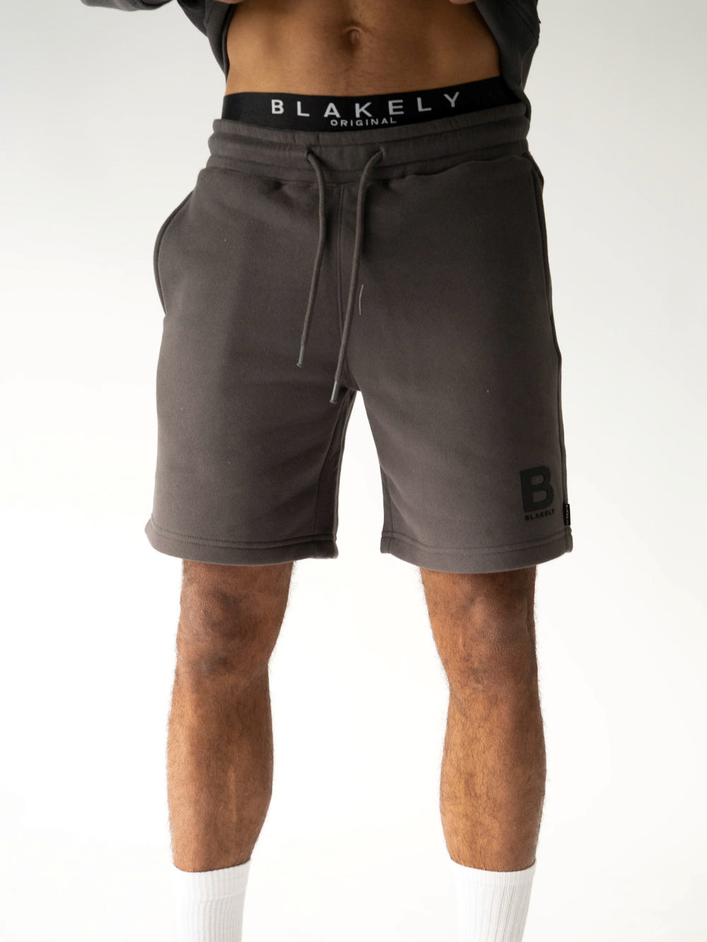 Charcoal Blakely Blakely London Jogger Shorts | PXY980237