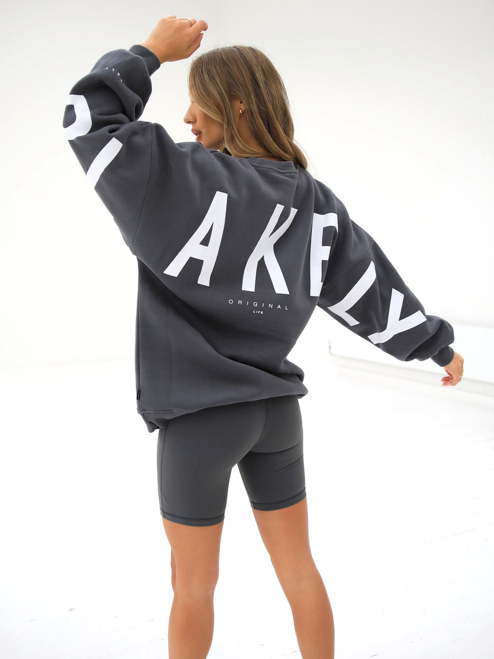 Charcoal Blakely Isabel Oversized Jumper | AZP872546