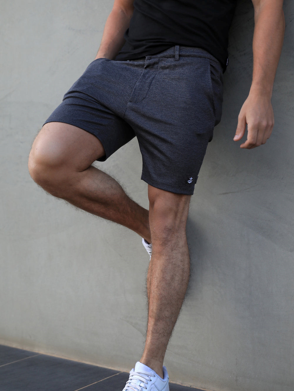 Charcoal Blakely Sorrento Stretch Fit Shorts | VYA310758