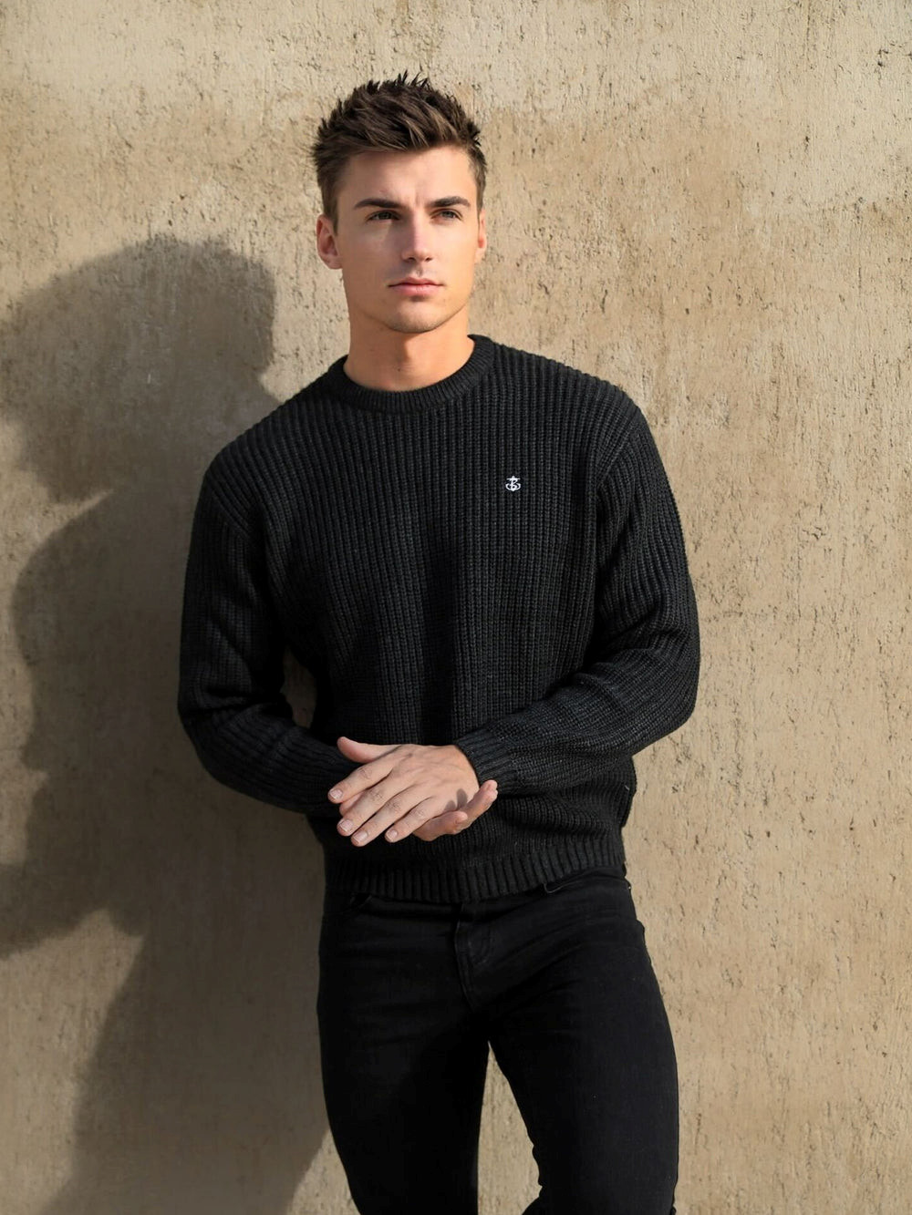 Charcoal Blakely Stanton Knit Jumper | ZQV978154