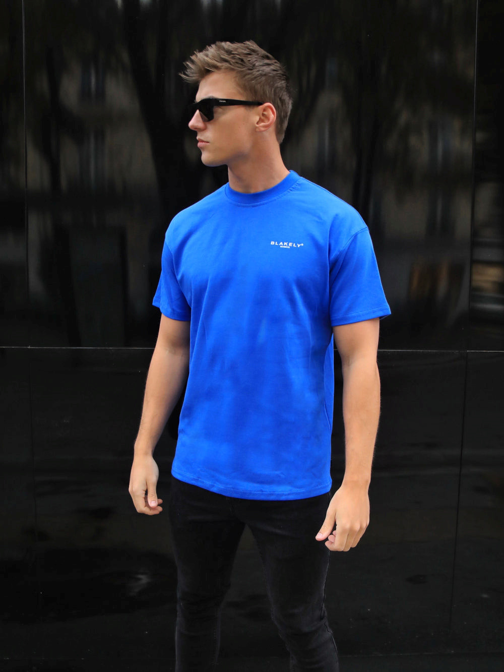 Cobalt Blue Blakely Members Relaxed T-Shirt | LQC728165