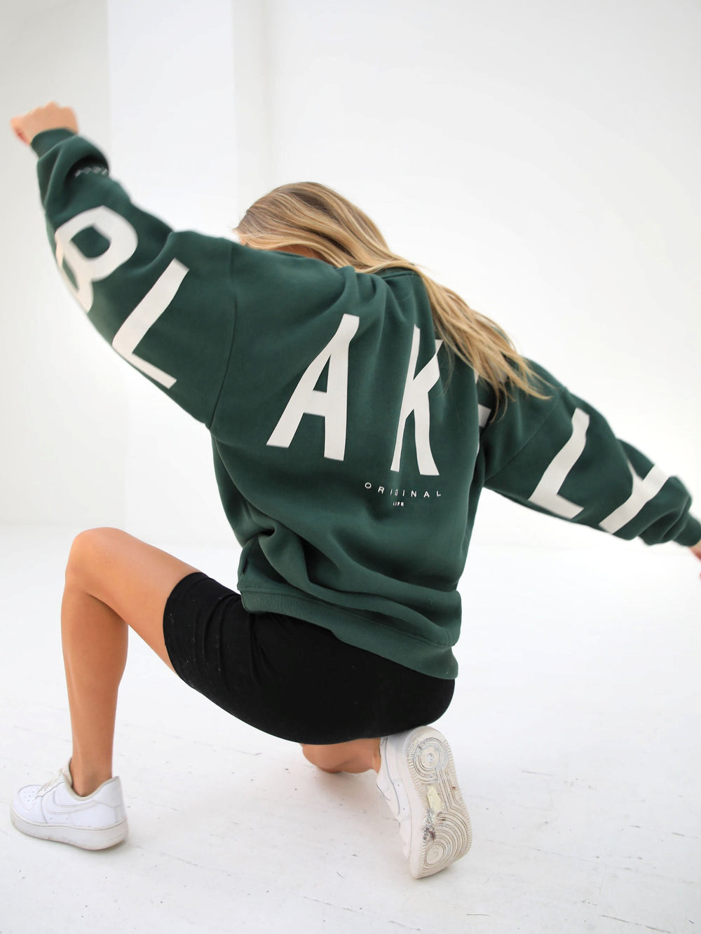 Dark Green Blakely Isabel Oversized Jumper | YEN247105