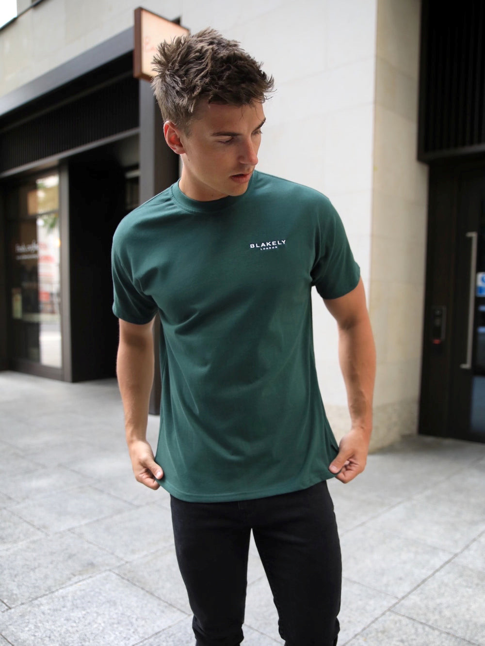 Dark Green Blakely Universal Relaxed T-Shirt | AQW265781