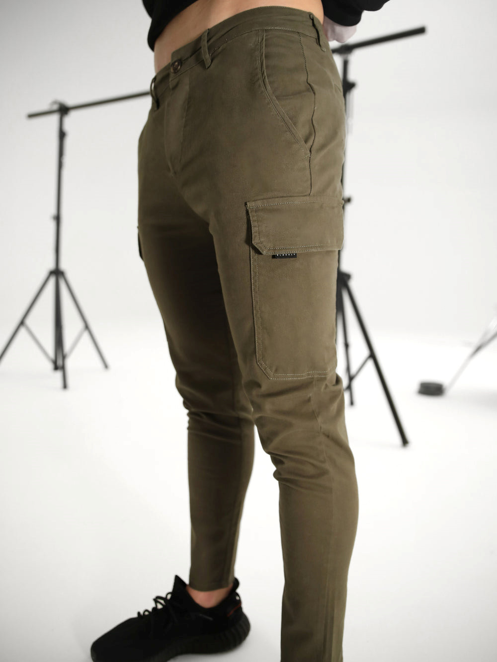 Dark Khaki Blakely Cargo Trousers | CZW908547