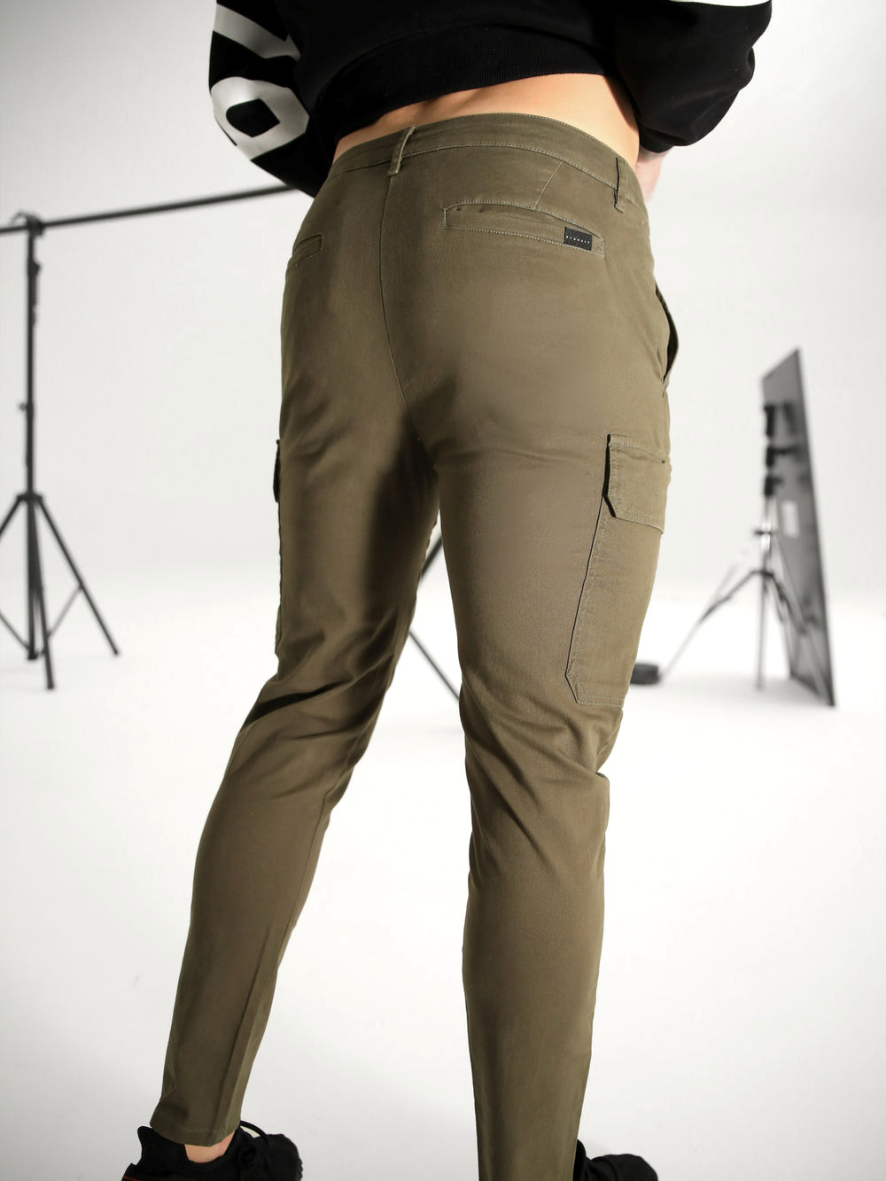 Dark Khaki Blakely Cargo Trousers | CZW908547