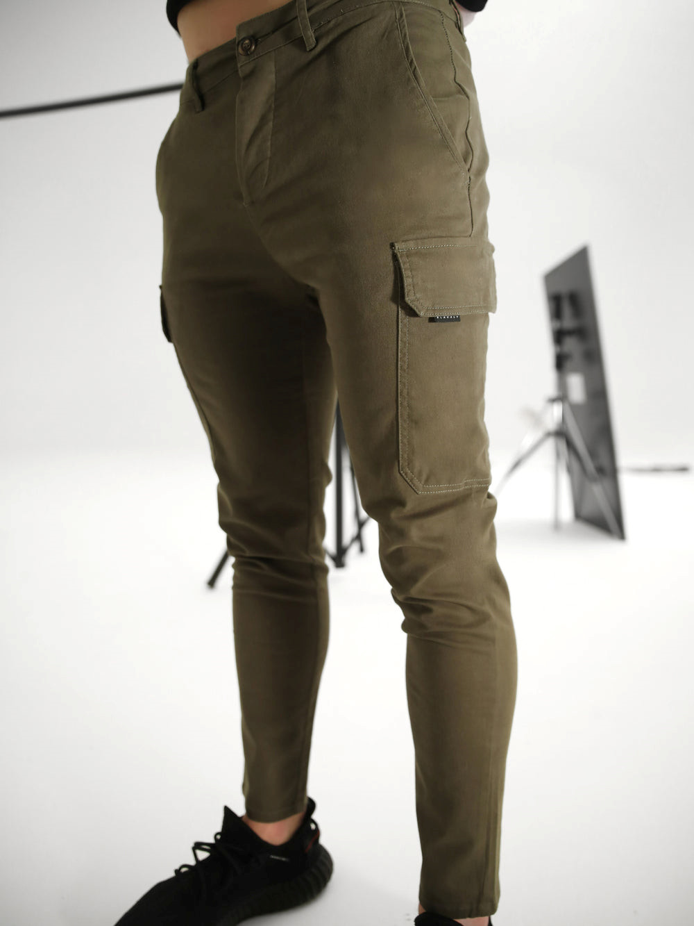 Dark Khaki Blakely Cargo Trousers | CZW908547