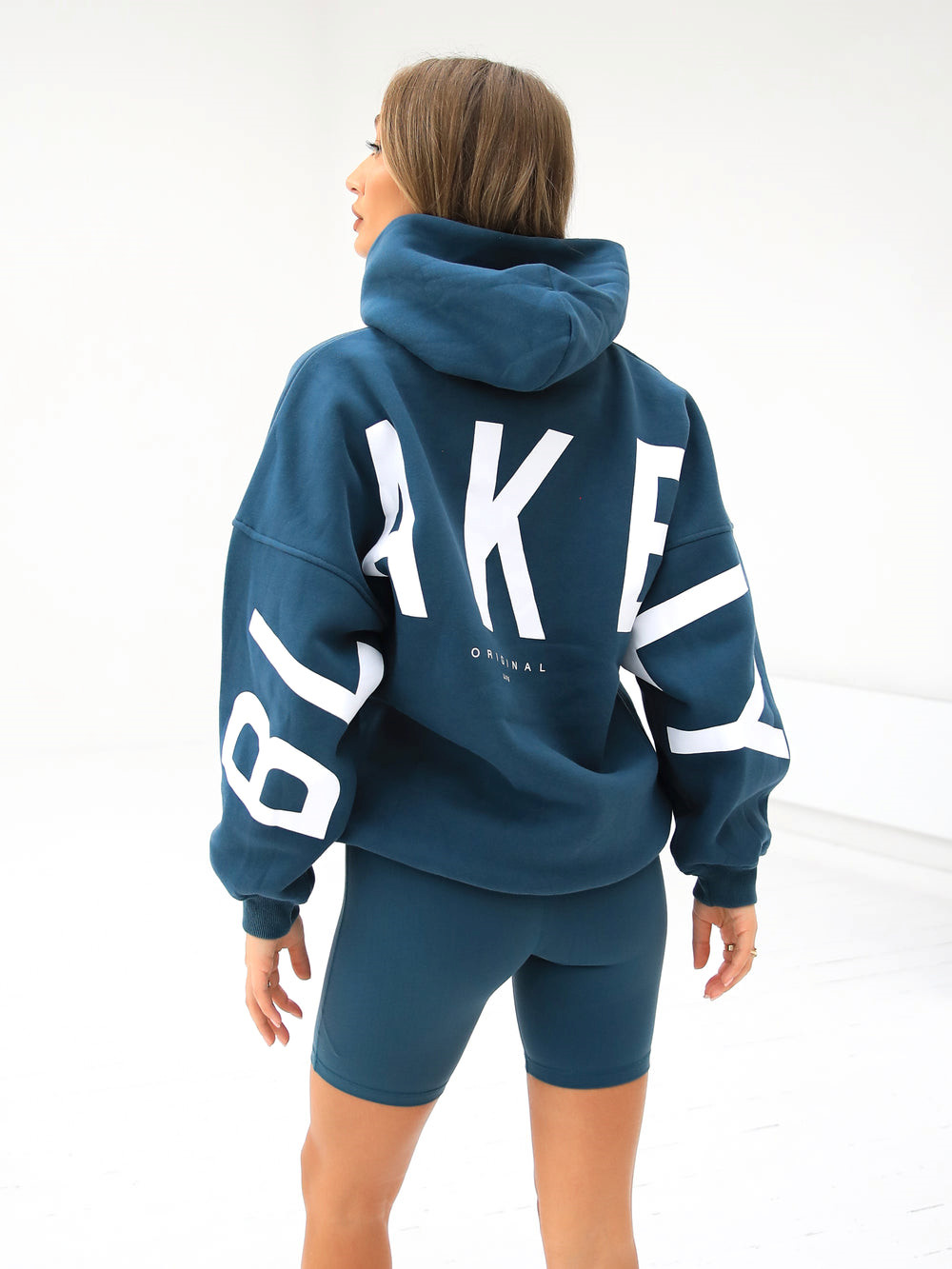 Dark Teal Blakely Isabel Oversized Hoodie | MQH569138