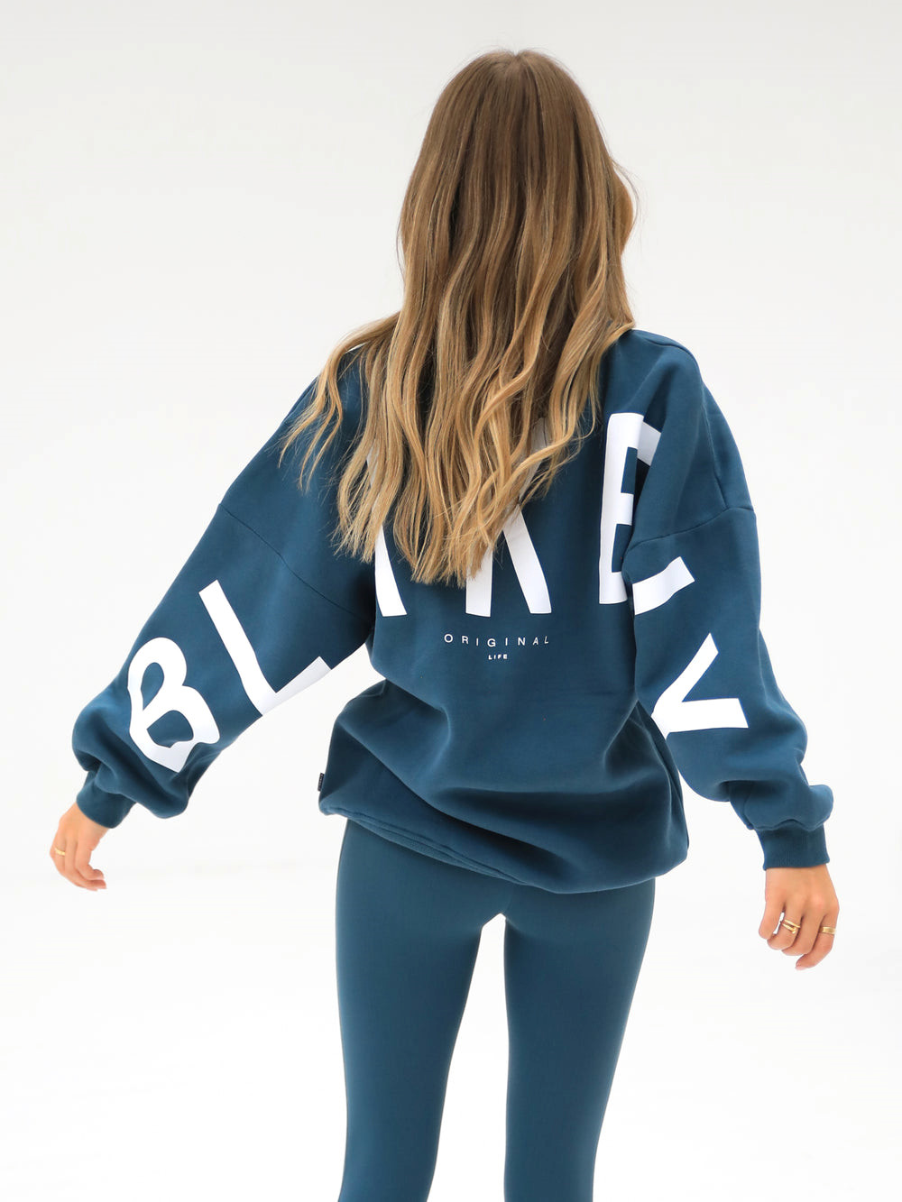 Dark Teal Blakely Isabel Oversized Jumper | DCP629381