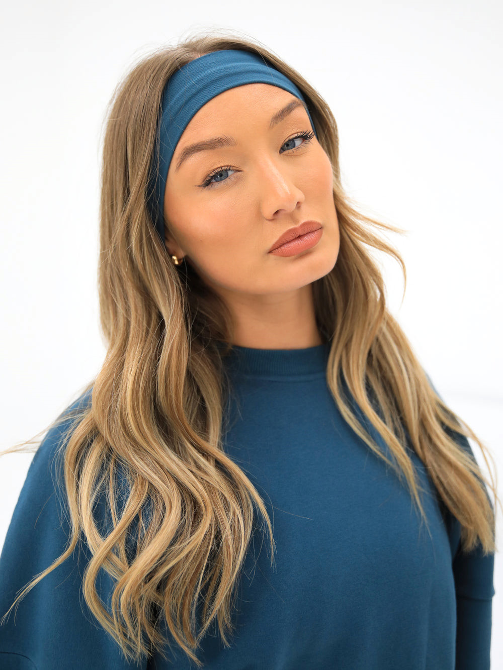 Dark Teal Blakely Soft Headband | ZLR862397