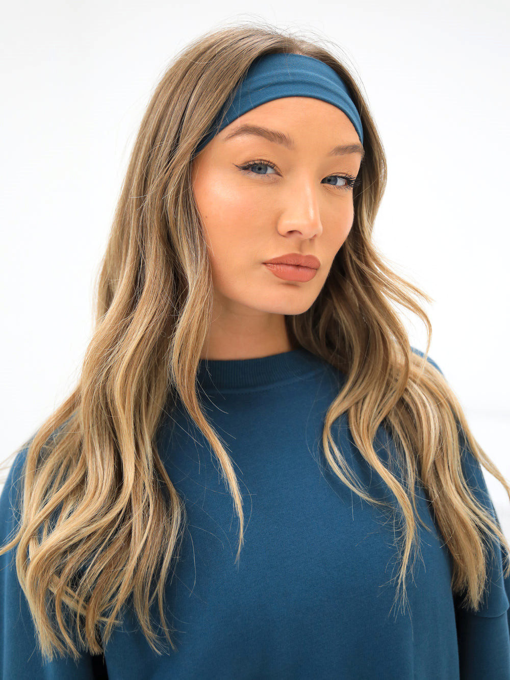 Dark Teal Blakely Soft Headband | ZLR862397