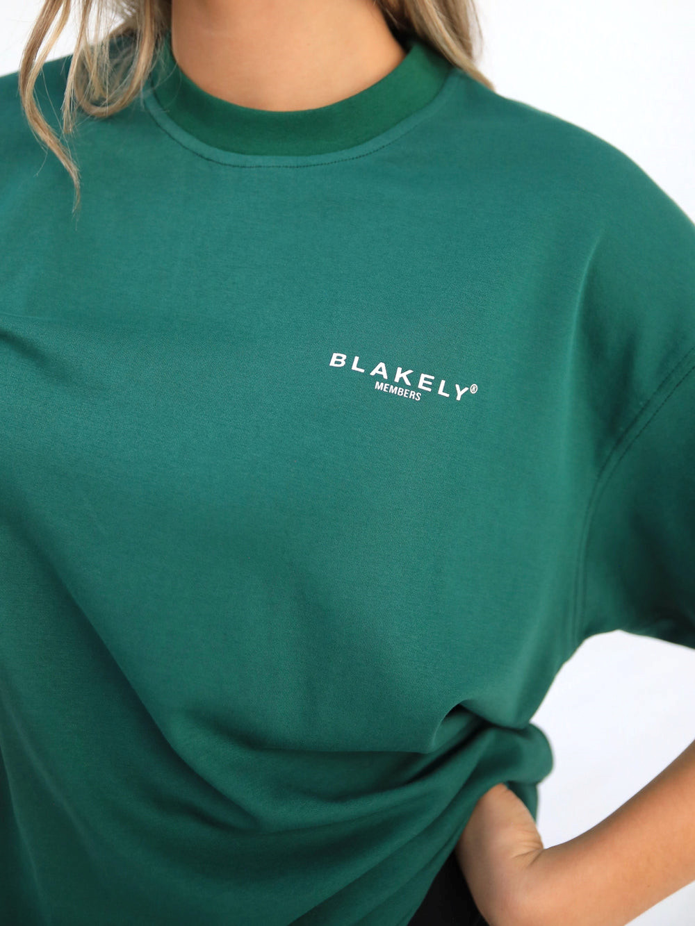 Deep Green Blakely Womens Members Relaxed T-Shirt | HSC801945