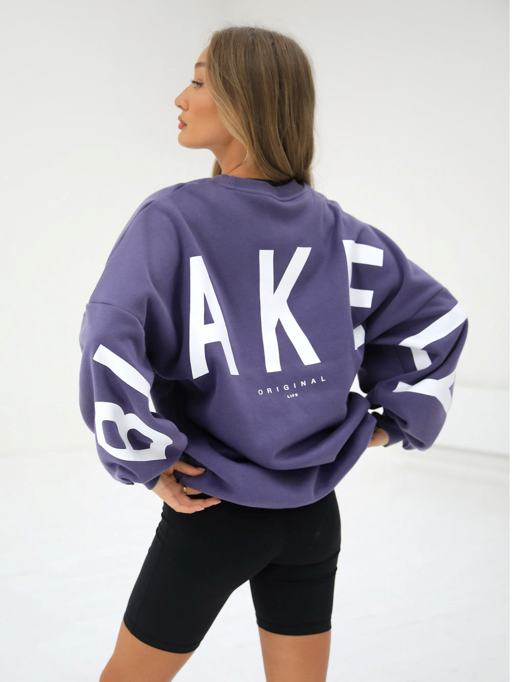 Dusky Purple Blakely Isabel Oversized Jumper | QIE840621